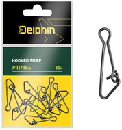 Delphin Hooked snap Size 3 35kg 10pcs - Snap Hook