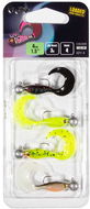 Gumová nástraha FOX Rage Micro Grub Tail Loaded 4 cm, UV Mixed Colours 2, 4 ks - Gumová nástraha