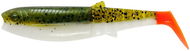 Savage Gear Cannibal Shad 12,5 cm, 20 g, Olive Hot Orange, 4 ks - Gumová nástraha