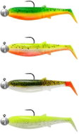 Savage Gear Cannibal Shad 12,5 cm, 20 g, Dark Water Mix, 4+4 pcs - Rubber Bait