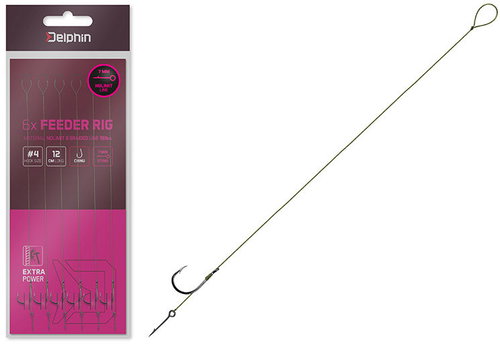 Delphin Leader NOLIMIT Sting BARB 8 cm 15 lbs Size 6 Sting 7 mm 6 pcs - Rig - Main image