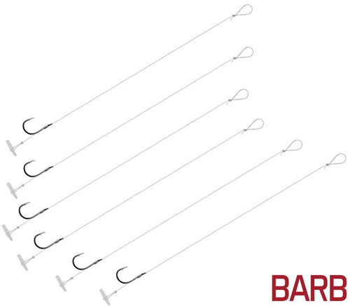 Delphin FLR Quickstop BARB 8 cm 0,22 mm Size 10 6 pcs - Rig - Main image