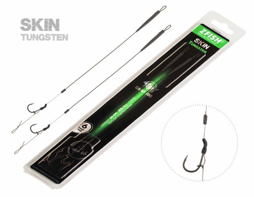 Zfish Leader Skin Tungsten Rig 20 cm 25 lb Size 8 2 pcs - Rig - Main image
