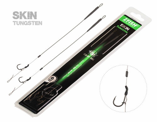 Zfish Leader Skin Tungsten Rig 20 cm 25 lb Size 4 2 pcs - Rig - Main image