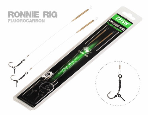 Zfish Fluorocarbon Ronnie Rig 20 cm 25 lb Size 8 2 pcs - Rig - Main image