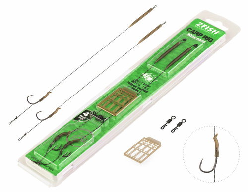 Zfish Leader Wide Gape Carp Rig 20 cm 25 lb Size 2 2 pcs - Rig - Main image