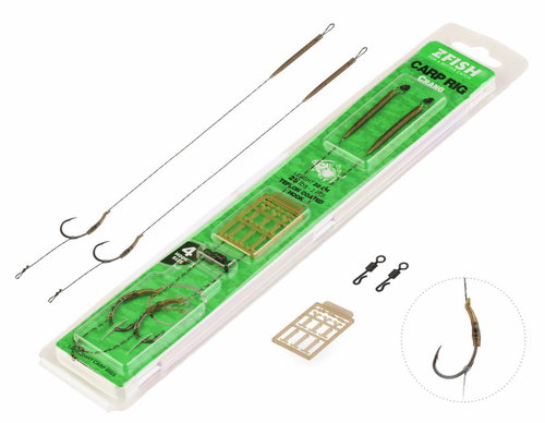 Zfish Leader Crang Carp Rig 20 cm 25 lb Size 6 2 pcs - Rig - Main image