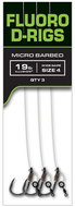 FOX Návazec Carp Ready Rigs Fluoro D-Rig Velikost 6 3 ks - Návazec