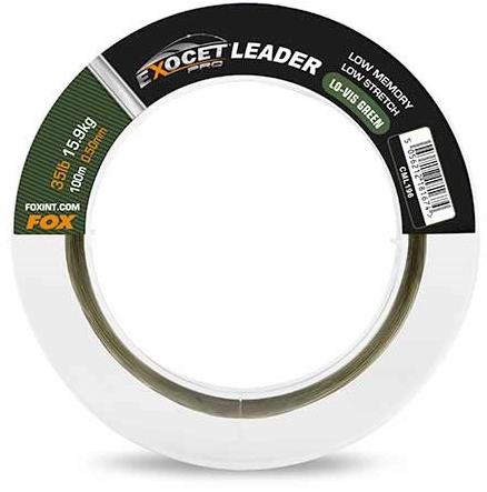 FOX Exocet Pro Low Vis Green Leader, 100 m, 0,50 mm, 15,9 kg - Fishing Line - Main image