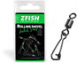 Zfish Obratlík Rolling Swivel & Hooked Snap Velikost 12, 18 kg 10 ks - Obratlík