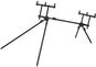 Stojan na pruty Prologic C-Series Convertible Long Legs 3 Rod Pod - Stojan na pruty