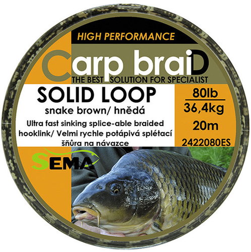 Sema Solid Loop 10 m 50 lbs / 22,8 kg - Leadcore Leader - Main image