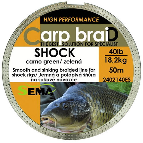 Sema Shock camo 30 lbs / 13,6 kg - Rybářská šňůra - Main image