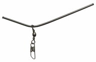 Suretti Ohnuté kovové brčko s karabinkou a obratlíkem 7 cm - Snap Hook