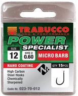 Trabucco háčky Power Specialist Micro Barb velikost 14, 15 ks - Fish Hook
