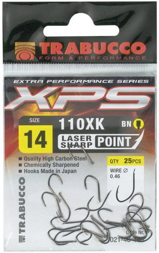 Trabucco háčky XPS Hooks 110XK velikost 20, 25 ks - Fish Hook - Main image