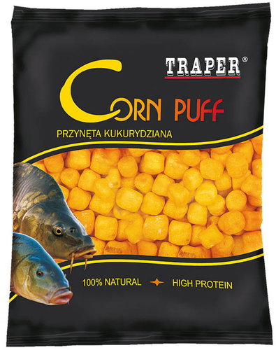 Traper Puffed Corn Garlic 8mm 20g Main image Traper Puffed Corn Garlic 8mm 20g - Particle - Main image