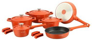 Royalty dinnerware set, 14 pcs, orange - Kitchenware Set