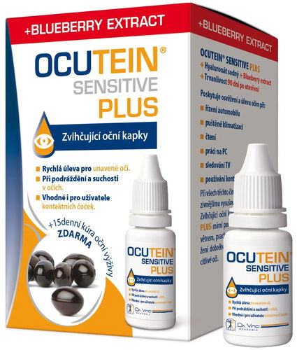 Ocutein SENSITIVE PLUS oční kapky 15ml + Fresh 15 tob - Oční kapky - Hlavní obrázek