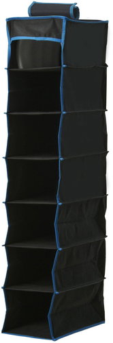 Redcliffs Outdoor Textile wardrobe organiser, 7 shelves, 30 × 17 × 84 cm - Organiser - Main image
