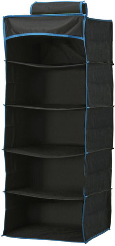 Redcliffs Outdoor Textile wardrobe organiser, 5 shelves, 34 × 34 × 85 cm - Organiser - Main image