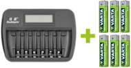OXE Battery Charger AA + 6 ks nabíjecích baterií Varta 56706 R6 2100mAh NIMH basic - Nabíječka baterií