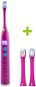 Sonic toothbrush OXE Sonic T1 and 2× spare heads pink - Electric Toothbrush