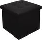 Ruhhy 25779 Taburet s úložným prostorem 38 × 38 cm, černý - Taburet