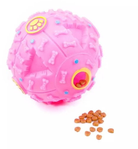 Surtep Plastic ball ChewFood Pink size 12cm - Dog Toy - Main image