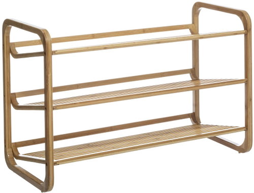 5five Simply Smart Bamboo shoe rack, 3-tier, 74 × 33 × 50 cm - Shoe Rack - Main image