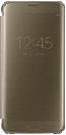 Samsung EF-ZG935C Clear View für Galaxy S7 edge gold - Handyhülle