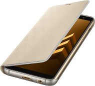 Samsung Neon Flip Cover Galaxy A8-hoz (2018) EF-FA530P - arany - Mobiltelefon tok