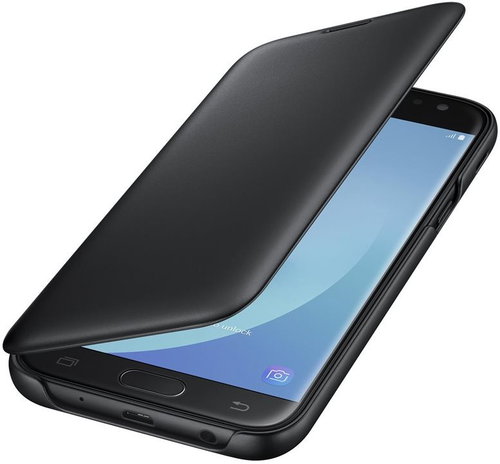 Samsung EF-WJ530C Flip Wallet für Samsung Galaxy J5 schwarz Hauptbild Samsung EF-WJ530C Flip Wallet für Samsung Galaxy J5 schwarz - Softcase-Handyhülle - Hauptbild