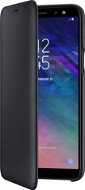 Samsung Galaxy A6 Wallet Cover Black - Phone Case