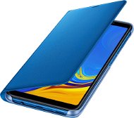 Samsung Galaxy A7 2018 Flip Wallet Cover kék - Mobiltelefon tok