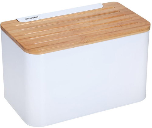 Breadbox with plate White Kh-1072 - Breadbox - Main image