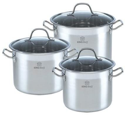 Sada 3 velkých hrnců Kinghoff Kh-4313 7/9/11L - Kitchenware Set - Main image