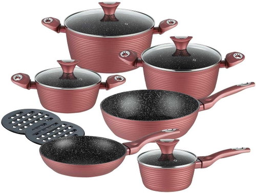 Sada 12 kusů Žulové hrnce Kb-7423 - Kitchenware Set - Main image