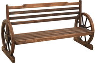 Zahradní lavice 142 cm masivní jedlové dřevo, 313892 - Zahradní lavice