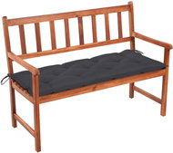 Zahradní lavice s poduškou 120 cm masivní akáciové dřevo, 3063783 - Zahradní lavice