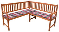 Zahradní rohová lavice s poduškami 150 cm masivní akácie, 3063808 - Zahradní lavice