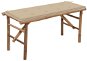 Skládací zahradní lavice s poduškou 118 cm bambus, 3063852 - Zahradní lavice
