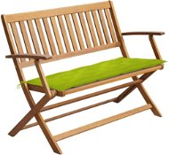 Zahradní lavice s poduškou 120 cm masivní akáciové dřevo, 3064265 - Zahradní lavice