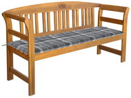 Zahradní lavice s poduškou 157 cm masivní akáciové dřevo, 3064280 - Zahradní lavice