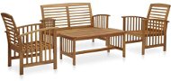 4-dielna záhradná sedacia súprava masívne akáciové drevo, 3057971 - Záhradný nábytok