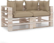 2místná zahradní pohovka z palet s poduškami borové dřevo, 3066102 - Zahradní pohovka