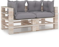 2místná zahradní pohovka z palet s poduškami borové dřevo, 3066104 - Zahradní pohovka