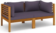 2místná zahradní pohovka s poduškou masivní akáciové dřevo, 3086899 - Zahradní pohovka