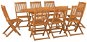 9-dielna záhradná jedálenská súprava masívne akáciové drevo, 3086973 - Záhradný nábytok