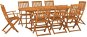 9-dielna záhradná jedálenská súprava masívne akáciové drevo, 3086974 - Záhradný nábytok